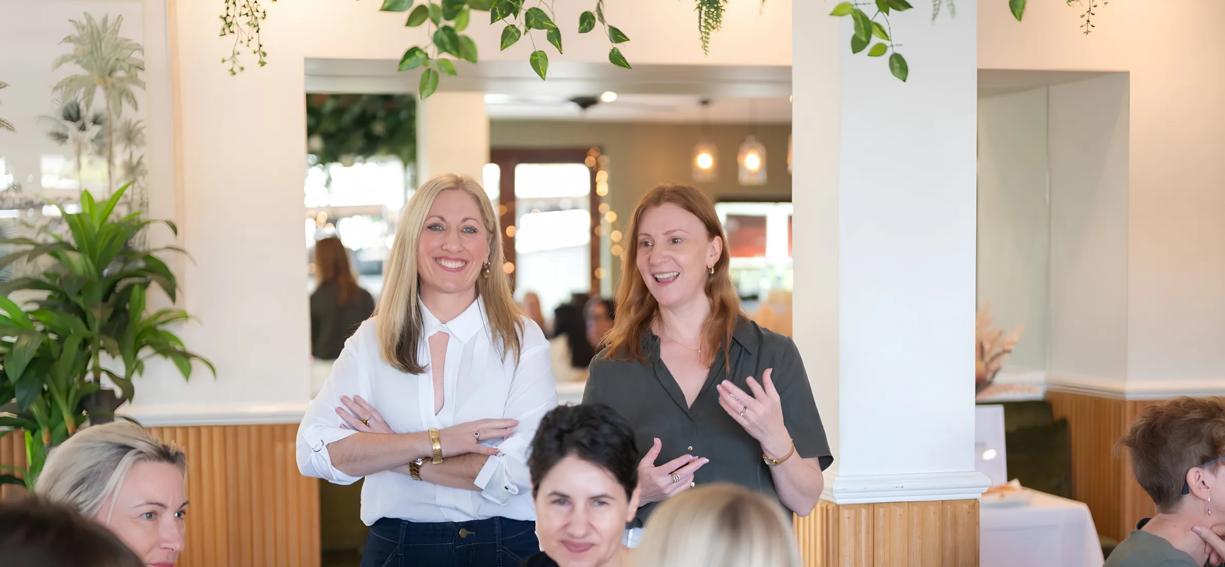 Guests connecting at a Hunter Marketing Co. event in Brisbane
